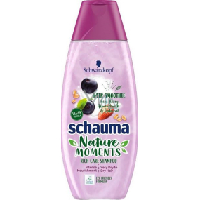 Schauma Nature Moments Acai plody, mandľové mlieko a ovsené vločky šampón na veľmi suché a suché vlasy 400 ml