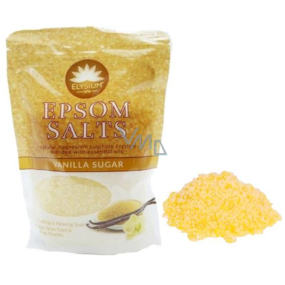 Elysium Spa Vanilkový cukor relaxačná soľ do kúpeľa s prírodným magnéziom a esenciálnymi olejmi 450 g