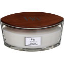 Woodwick Solar Ylang - Slnečné Ylang vonná sviečka s dreveným širokým knôtom a viečkom loď 453 g