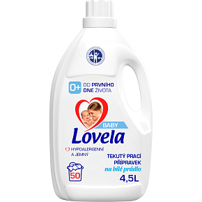 Lovela Baby Biele prádlo Hypoalergénne, jemný tekutý prací prípravok 50 pracích dávok 4,5 l