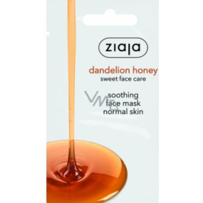 Ziaja Dandelion Honey upokojujúca pleťová maska s púpavovým medom pre normálnu pleť 7 ml