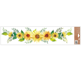 Okenná fólia bez lepidla slnečnicové pruhy v rade 64 x 15 cm