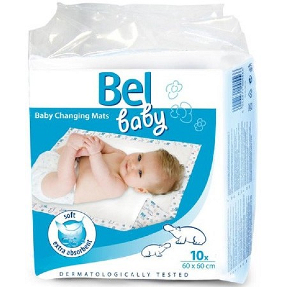 Bel Baby Prebaľovacie podložky 60 x 60 cm, 10 kusov
