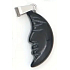 Obsidiánový prívesok Mesiac prírodný kameň, ručne brúsená figúrka 2,2 x 10 mm, kameň spásy