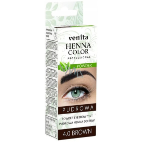 Venita Henna Color Powder Púder na farbenie obočia 4.0 hnedá 4 g