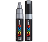 Posca Univerzálny akrylový popisovač so širokým brúseným hrotom 8 mm Silver PC-8K