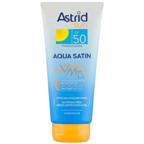 Astrid Sun Aqua Satin OF50 Vodoodolné hydratačné opaľovacie mlieko 200 ml