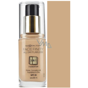 Max Factor Facefinity All Day Flawless 3v1 Make-up 75 Golden 30 ml