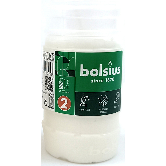 Parafínová sviečka Bolsius 110 x 57 mm, doba horenia 45 hodín 1 kus