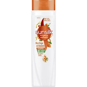 Sunsilk šampón s arganovým a mandľovým olejom, 250 ml