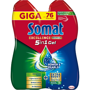 Somat Excellence Duo gél do umývačky riadu, 2 x 684ml, 76 dávok Somat Excellence Duo gél do umývačky riadu, 2 x 684ml, 76 dávok