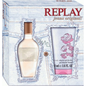 Replay Jeans Original for Her toaletná voda 20 + sprchový gél 50 ml, darčeková sada