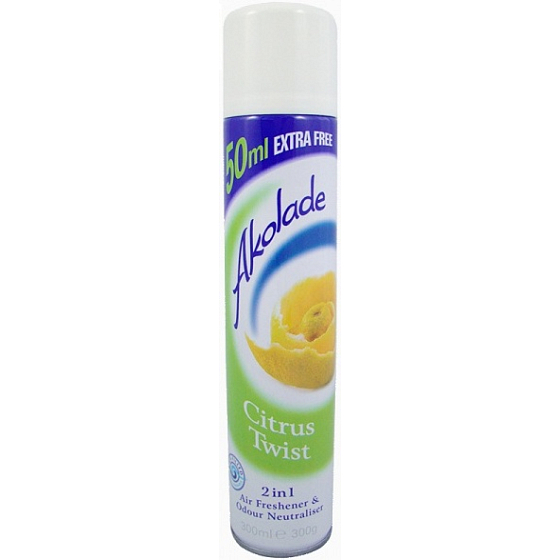 Akolade Citrus Twist 2v1 osviežovač vzduchu 300 ml