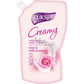 Luksja Creamy Rose Petals & Milk Proteíny tekuté mydlo náhradná náplň 400 ml