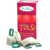 Dr. Popov Tulsi Bazalka posvätná bylinný čaj podporuje vitalitu, imunitu dýchanie, prispieva tiež k zvládanie stresu 20 x 1,5 g