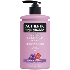 Authentic Toya Aroma Grapes & Grapefruit tekuté mydlo dávkovač 400 ml