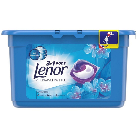 Lenor Pods Spring Awakening 3v1 gélové kapsule na pranie bielizne 11 kusov 290,4 g