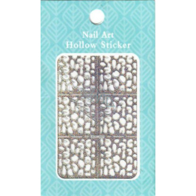 Nail Accessory Hollow Sticker šablónky na nechty multifarebné abstrakcie 1 aršík 129