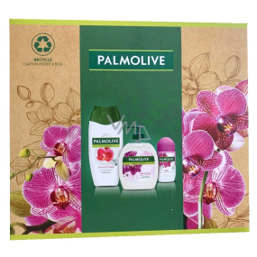 Palmolive Naturals Orchid & Milk sprchový krém 250 ml + Milk & Orchid tekuté mydlo 300 ml + Luxurious Softness antiperspirant roll-on 50 ml, kozmetická sada