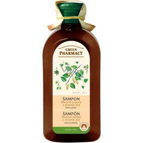 Green Pharmacy Šampón proti lupinám s brezovými púčikmi a ricínovým olejom 350 ml