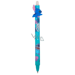 Colorino Pogumované pero Disney Stitch svetlo modré, modrá náplň 0,5 mm rôzne typy