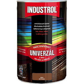 Industrol S2013 univerzál lesk vrchná farba na kov a drevo, 2210 okr tmavý, 4 l