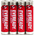Eveready AAA zinkovo-chloridové tužkové batérie, 4 ks