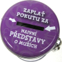 Nekupto Pokladnička na pokuty Zaplať pokutu za naivné predstavy o mužoch 10,5 x 7,5 cm 1 kus