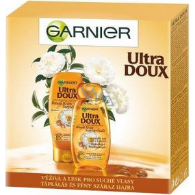 Garnier Rituál krásy Ultra Doux Rituál krásy vyživujúci šampón pre suché, hrubé vlasy 250 ml + Ultra Doux Rituál krásy vyživujúci balzam pre suché, hrubé vlasy 200 ml, kozmetická sada