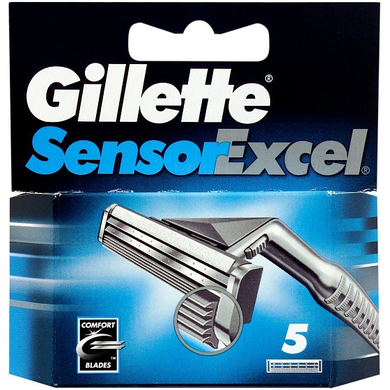 Gillette Sensor Excel náhradné brity pre mužov 3 kusy
