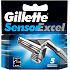 Gillette Sensor Excel náhradné brity pre mužov 3 kusy