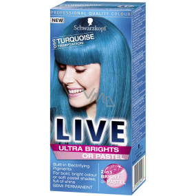 Schwarzkopf Live Ultra Brights or Pastel farba na vlasy 096 Turquoise Temptation