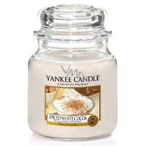 Yankee Candle Spice White Cocoa - Korenené biele kakao vonná sviečka Classic strednej sklo 411 g