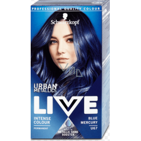 Schwarzkopf Live Urban Metallics farba na vlasy U67 Blue Mercury