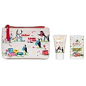 Heathcote & Ivory Festive Party Animals krém na ruky 30 ml + dezinfekcia na ruky 15 ml + kozmetická taška, kozmetická sada