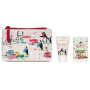 Heathcote & Ivory Festive Party Animals krém na ruky 30 ml + dezinfekcia na ruky 15 ml + kozmetická taška, kozmetická sada
