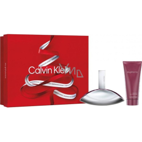 Calvin Klein Euphoria parfumovaná voda pre ženy 100 ml + telové mlieko 100 ml, darčeková sada pre ženy