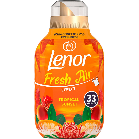 Lenor Fresh Air Effect Tropic Sunset koncentrovaný zmäkčovač tkanín 33 dávok 462 ml