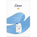 Dove Original Deeply Nourishing hydratačný sprchový gél 250 ml + Original antiperspirant dezodorant v spreji 150 ml, kozmetická sada pre ženy