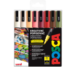 Posca Univerzálna sada akrylových fixiek 0,9 - 1,3 mm Jesenný mix zemitých tónov 8 kusov PC-3M