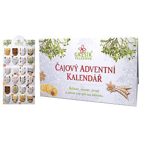 Grešík Adventný čajový kalendár na zavesenie 24 ks 44,5 g