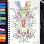 Posca Univerzálna sada akrylových fixiek 1,8 - 2,5 mm mix studených tónov 8 kusov PC-5M