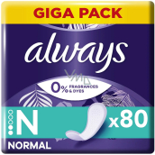 Always Normal Fresh Protection slipper intímne vložky bez parfumu 80 ks