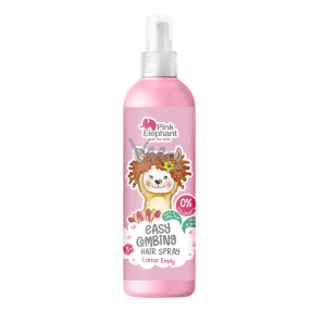 Pink Elephant Lama Emily rozčesávač vlasov pre deti sprej 3+ 150 ml