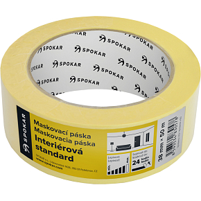 Spokar papierová zakrývacia páska, 1 deň, do 60 °C, rozmery 38 mm × 50 m
