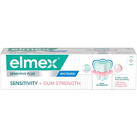 Elmex Sensitive Sensitivity + Gum Strength Whitening zubná pasta pre citlivé zuby a ďasná, 75 ml