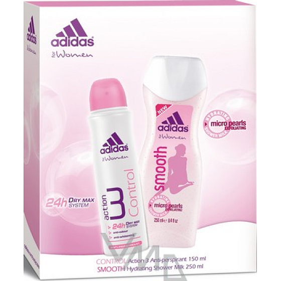 Adidas Action 3 Control dezodorant antiperspirant sprej 150 ml + sprchový gél 250 ml, darčeková sada