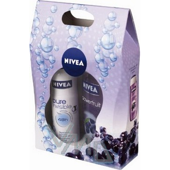 Nivea Kazinvisible sprchový gél 250 ml + antiperspirant sprej 150 ml, pre ženy kozmetická sada