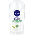 Nivea Pure & Natural Action s vôňou jazmínu antiperspirant dezodorant stick pre ženy 40 ml