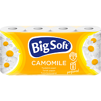 Big Soft toaletný papier Kamilica, 8 rolí, 16,5 m rola